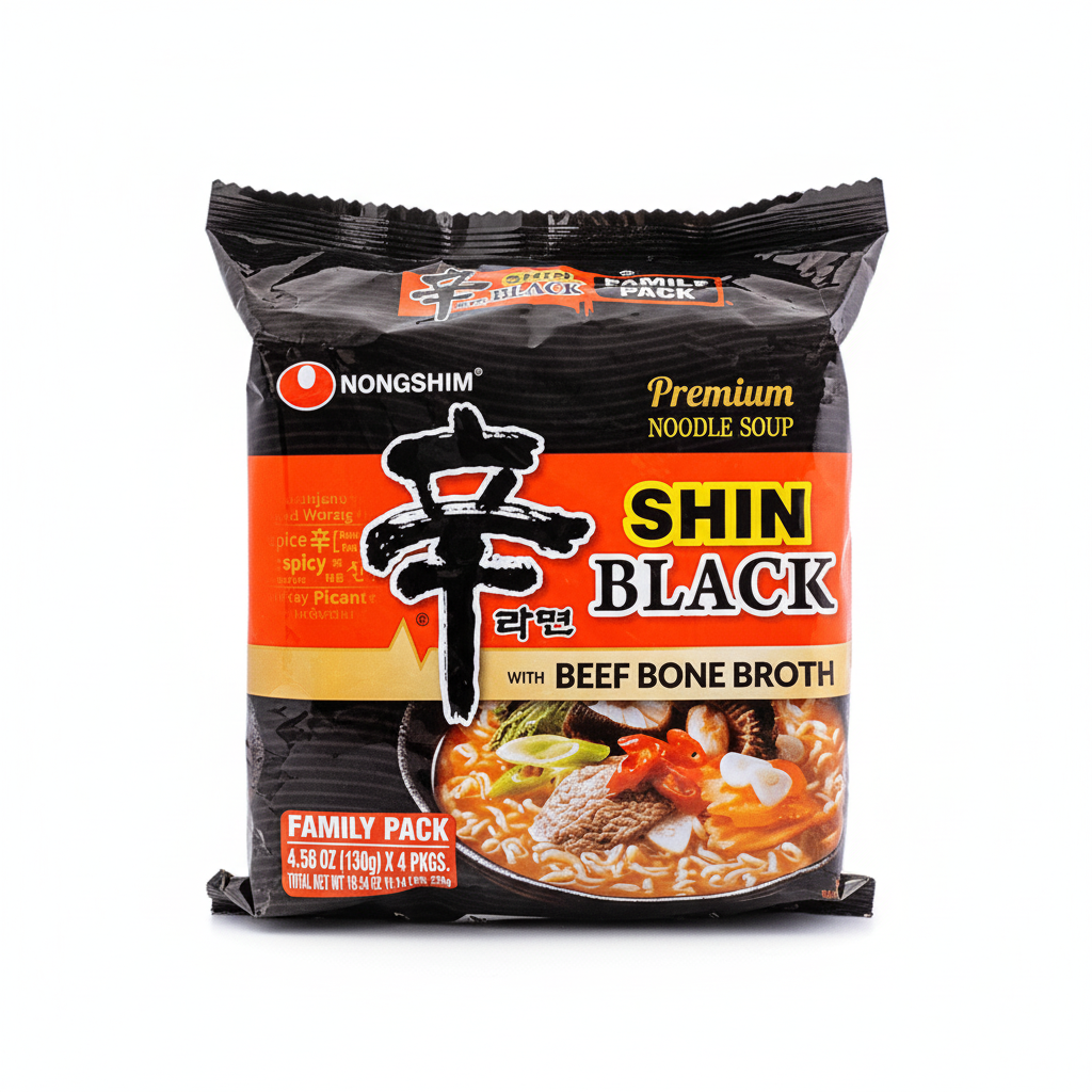 Nongshim Black Shin Ramyun 130g - produktbilde