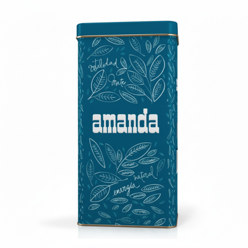 AMANDA Blå Metallboks