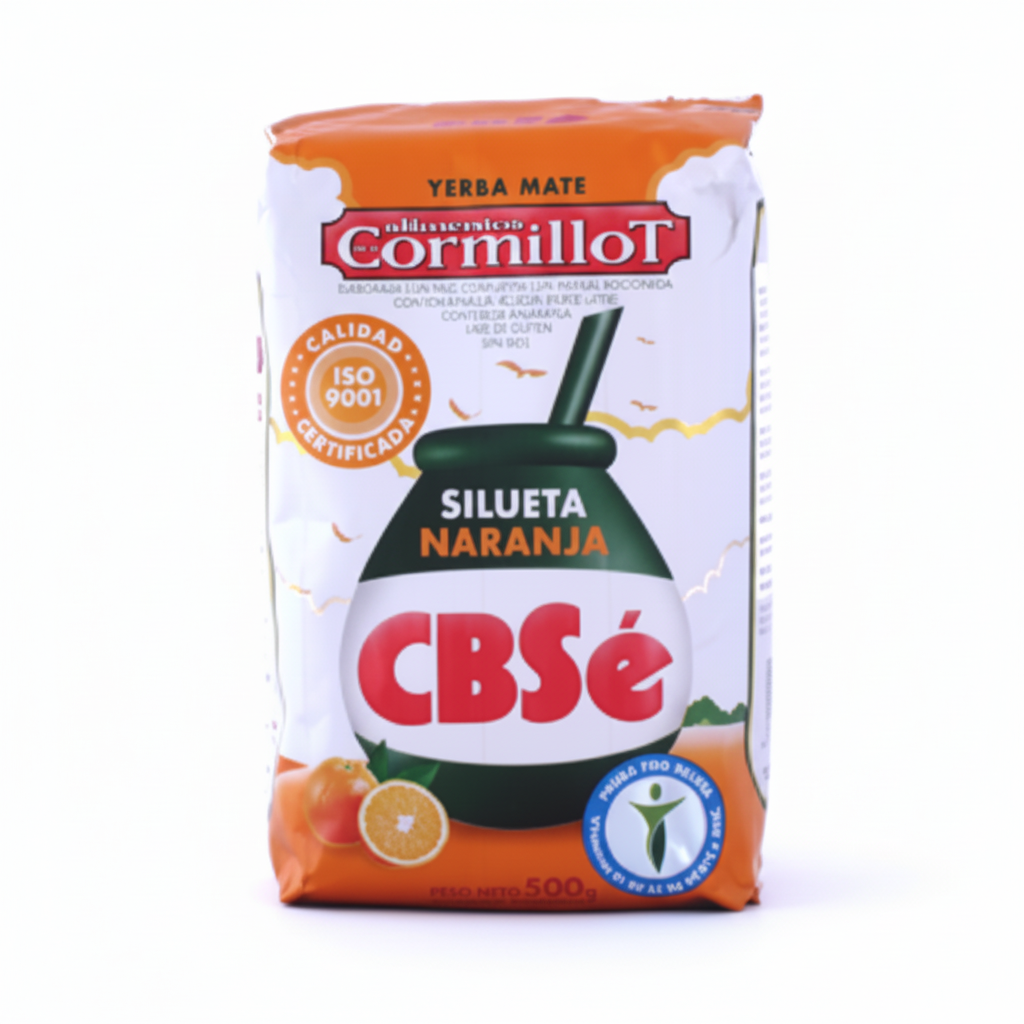 CBSe Yerba Mate Silueta Naranja - White BG