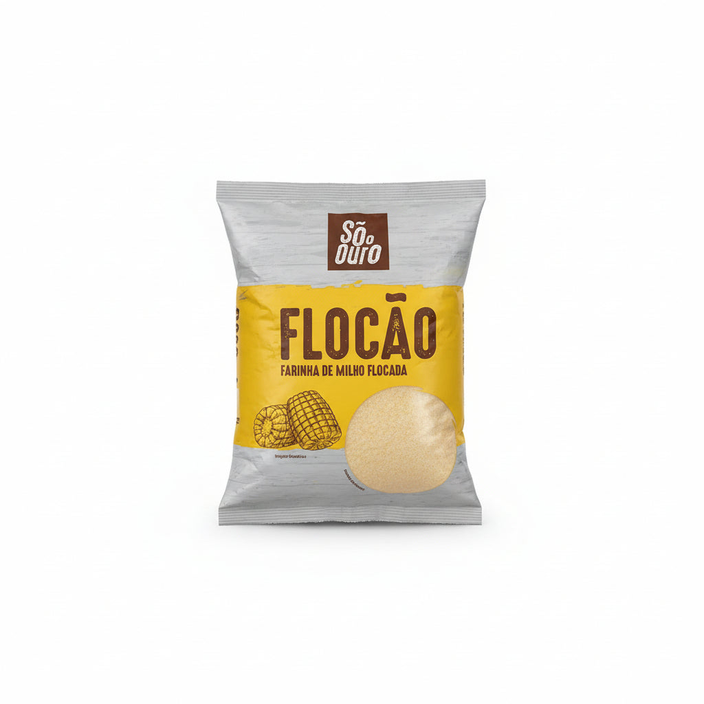 So Ouro Flocão de Milho GMO-fri 500g - produktbilde